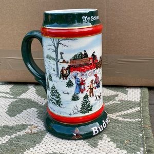 Budweiser Holiday Stein - 1991